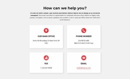 Contacts Of Our Office Business Wordpress Themes