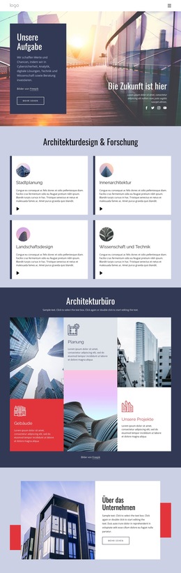 Dynamisches Architektonisches Design – Website-Vorlage Herunterladen