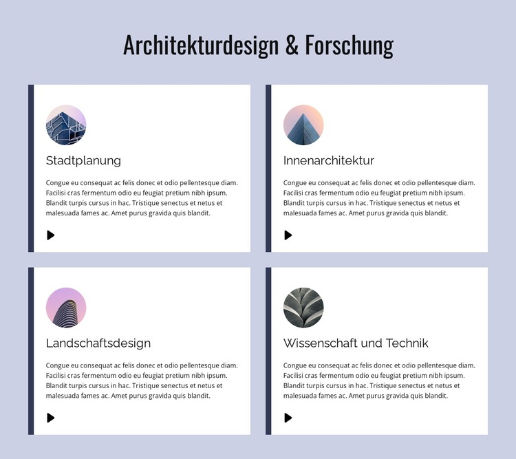 Labore und Forschung Website-Vorlage