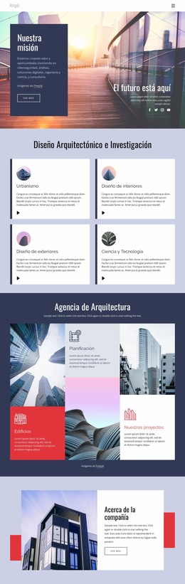 Diseño Arquitectónico Dinámico Plantilla Joomla 2024