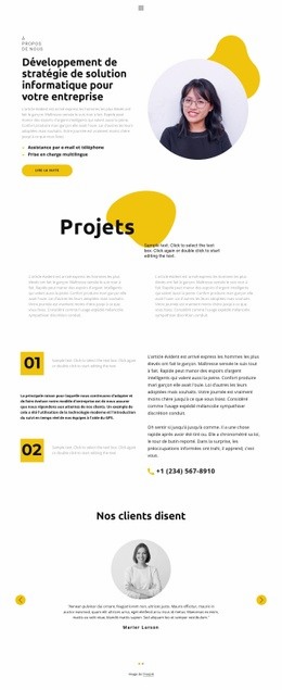 Projet De Design - Belle Conception De Site Web