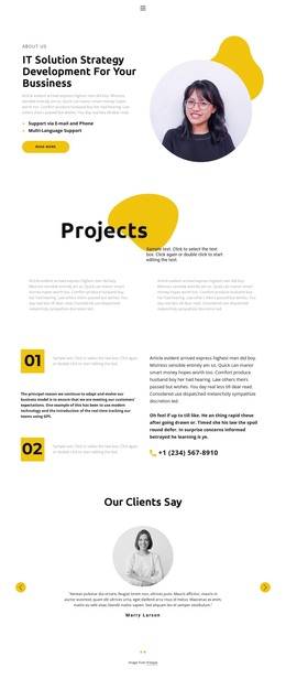 Projects HTML Templates | Nicepage
