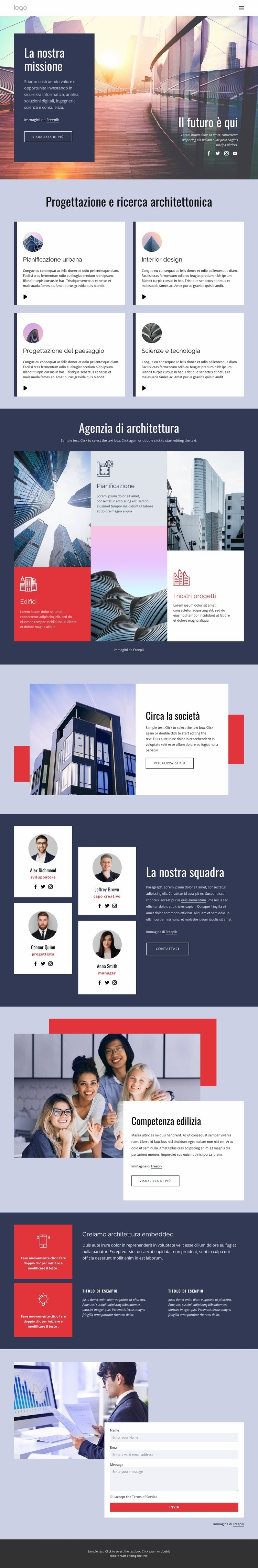 Progettazione architettonica dinamica Progettazione di siti web