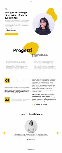 Progetto Di Design - Modello HTML5 Pronto Per L'Uso