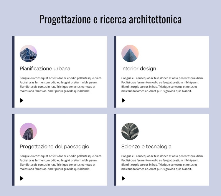 Laboratori e ricerca Modello di sito Web