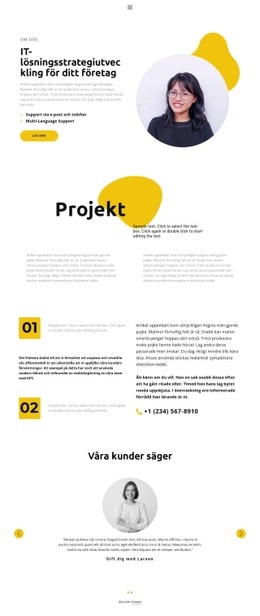 Gratis Nedladdning För Designprojekt HTML-Mall