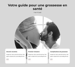 Grossesse En Bonne Santé – Maquette De Site Web Prête À L'Emploi