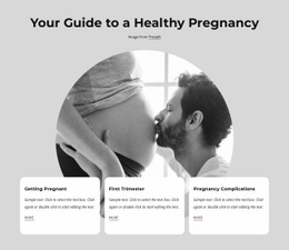 Healthy Pregnancy - HTML Landing Page