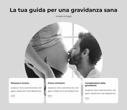 Gravidanza Sana - Mockup Di Sito Web Pronto Per L'Uso