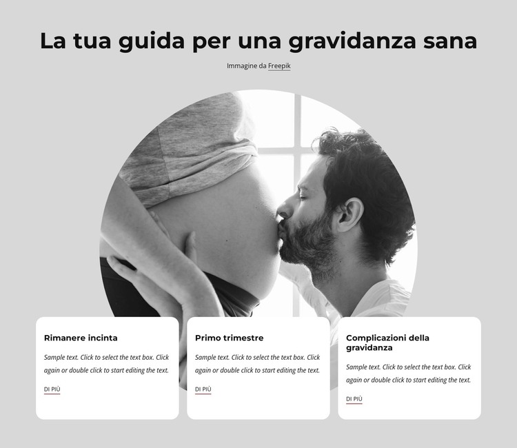 Gravidanza sana Modello HTML