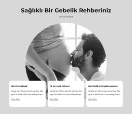 Sağlıklı Hamilelik Için Açılış Sayfası Şablonu