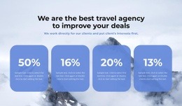 We Are The Best Travel Agency Web Page Design
