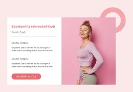 HTML Stránky Pro Sportovní A Rekreační Klub