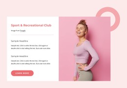 Sport And Recreational Club Store Template