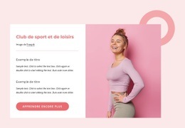 Club Sportif Et Récréatif - Meilleure Maquette De Site Web