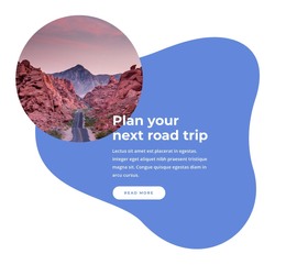 Plan Your Next Trip - HTML Web Page Template