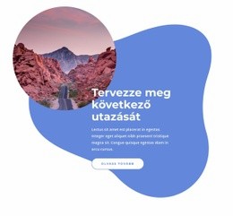 Tervezze Meg Következő Utazását - HTML Weboldal Sablon