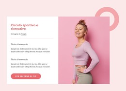 Pagina HTML Per Circolo Sportivo E Ricreativo