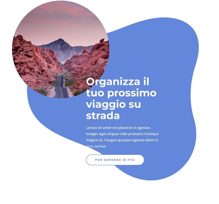 Organizza il tuo prossimo viaggio Modello HTML5