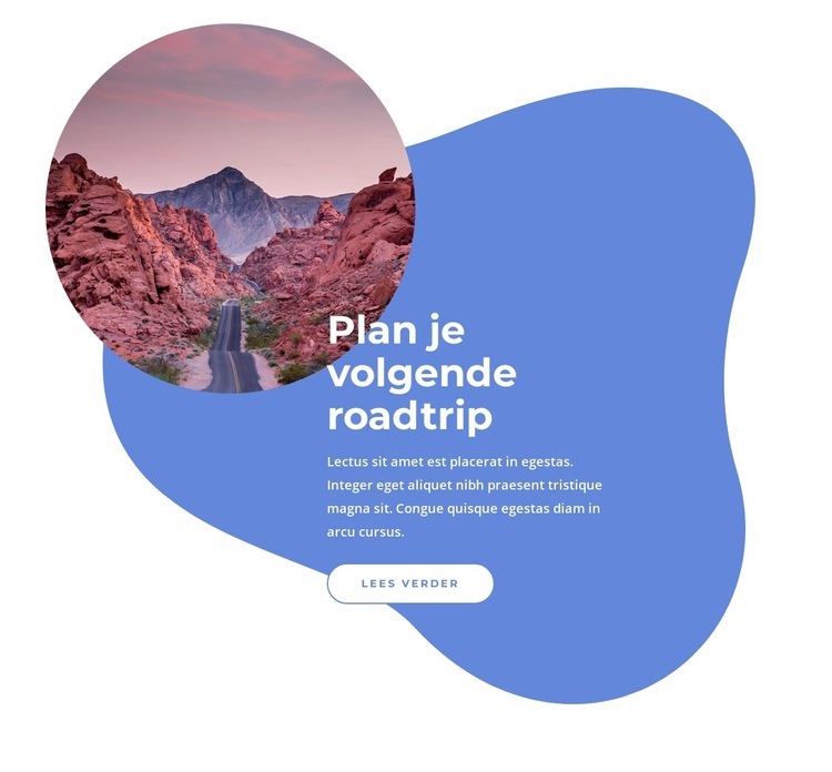 Plan je volgende reis Html Website Builder