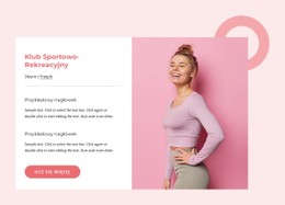 Szablon Sklepu Klub Sportowo-Rekreacyjny