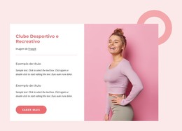 HTML Da Página Para Clube Desportivo E Recreativo
