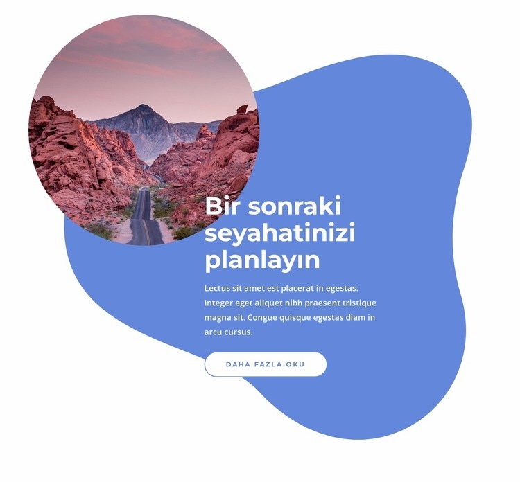 Bir sonraki seyahatinizi planlayın HTML5 Şablonu