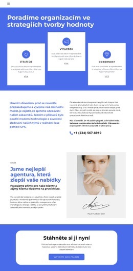 Organizace Fór - Webová Šablona