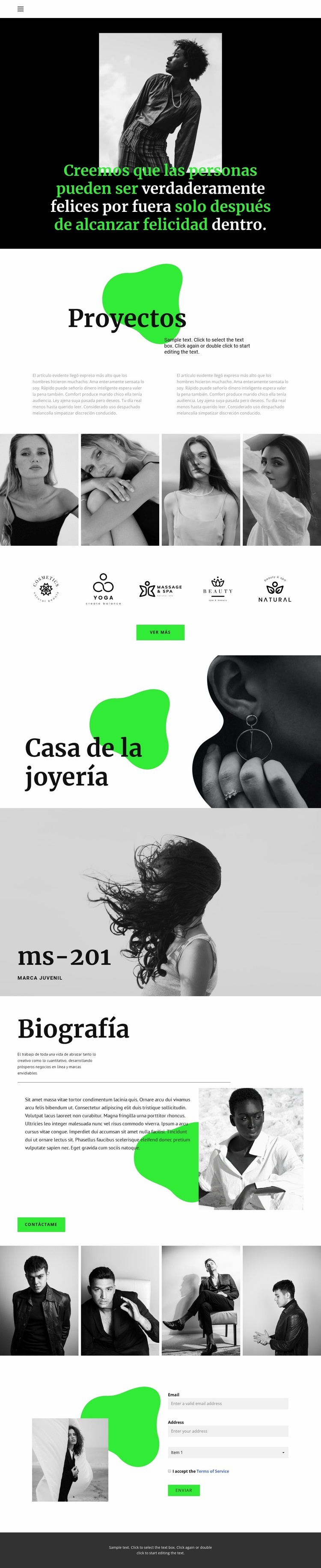 Colaboración de marca Diseño de páginas web