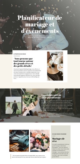 Le Plus Grand Mariage De Rêve – Page De Destination HTML5