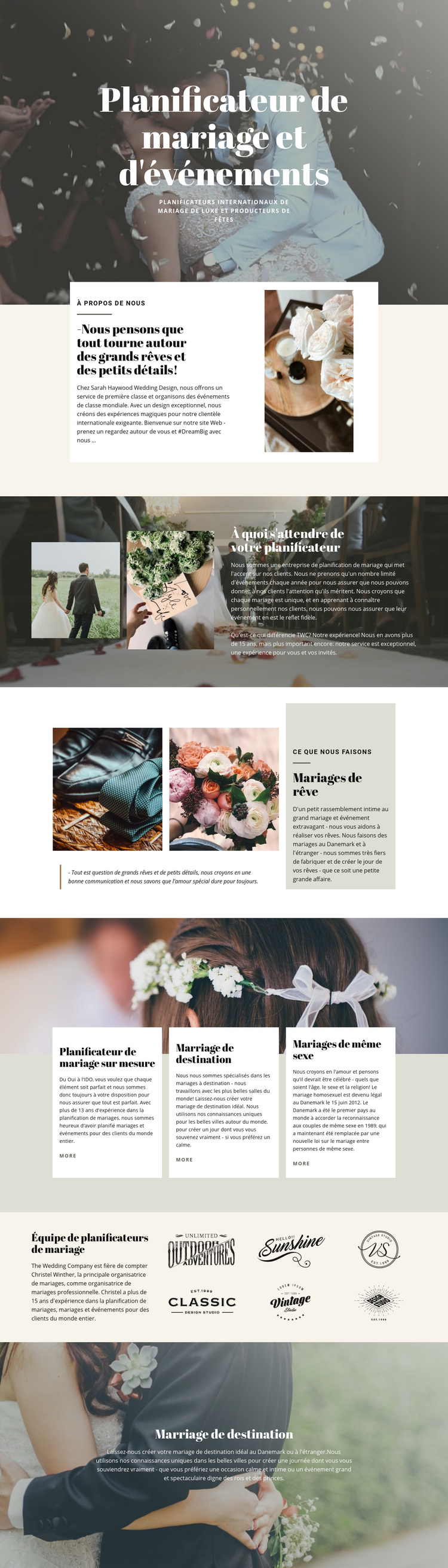 Le plus grand mariage de rêve Thème WordPress