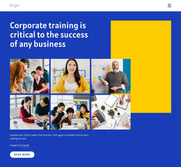 Multipurpose Homepage Design For Corporate Trainings