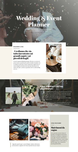 Il Più Grande Matrimonio Da Sogno - Modello Di Pagina HTML