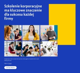 Ekskluzywny Projekt Strony Internetowej Dla Szkolenia Firmowe