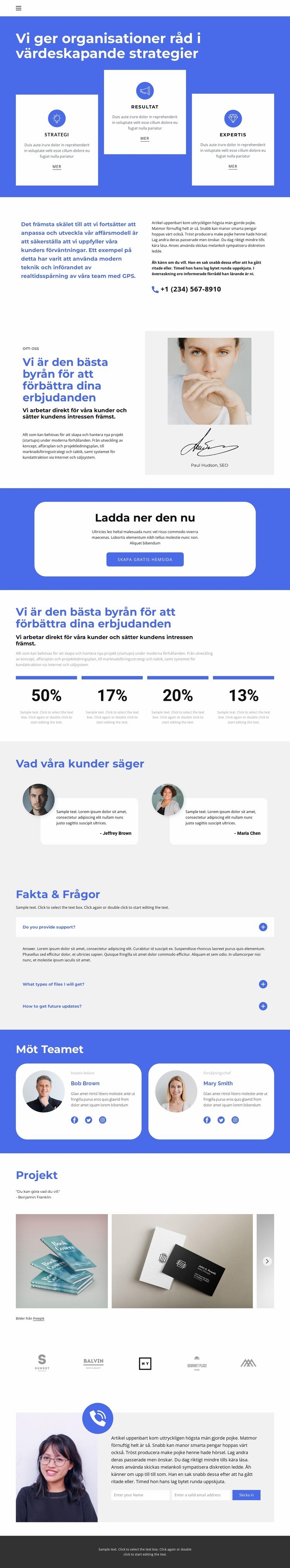 Organisation av forum CSS -mall