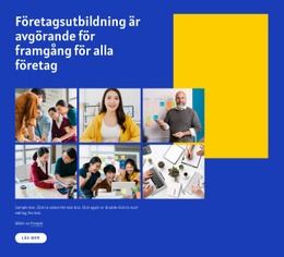 En Exklusiv Webbdesign För Företagsutbildningar