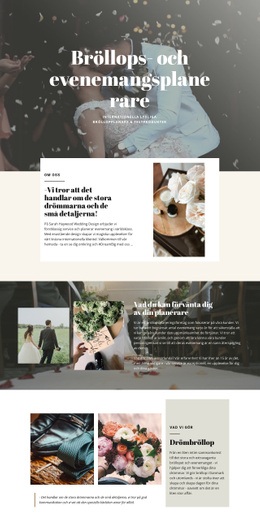 Största Drömbröllop - Webbplats Med Nedladdning Av HTML-Mall