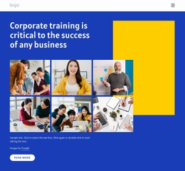 Corporate Trainings - Custom Web Page Design