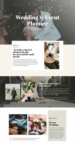 Product Landing Page For Biggest Dream Wedding