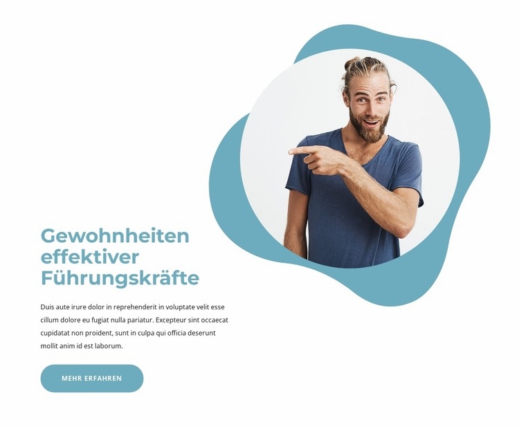 Gewohnheiten erfolgreicher Führungskräfte Website Builder-Vorlagen