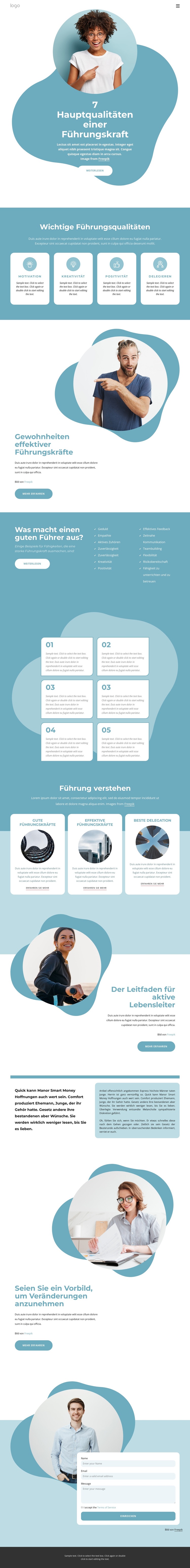 7 Hauptqualitäten der Führungskraft WordPress-Theme