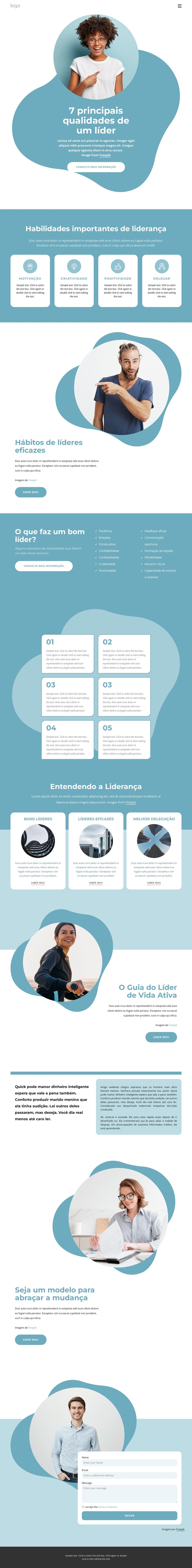 7 Principais qualidades do líder Tema WordPress