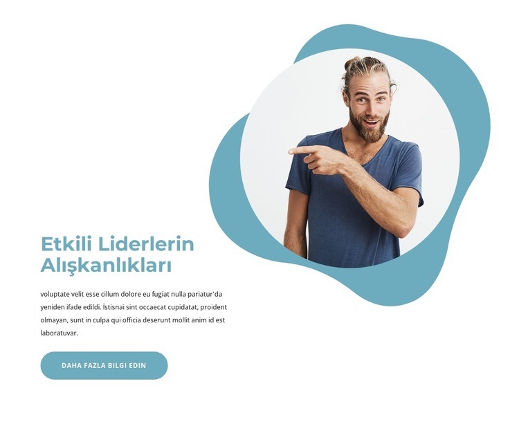 Etkili liderlerin alışkanlıkları HTML5 Şablonu