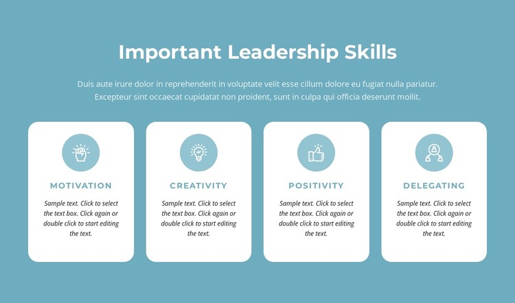 Important leadership skills CSS Template