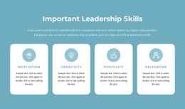 Important Leadership Skills