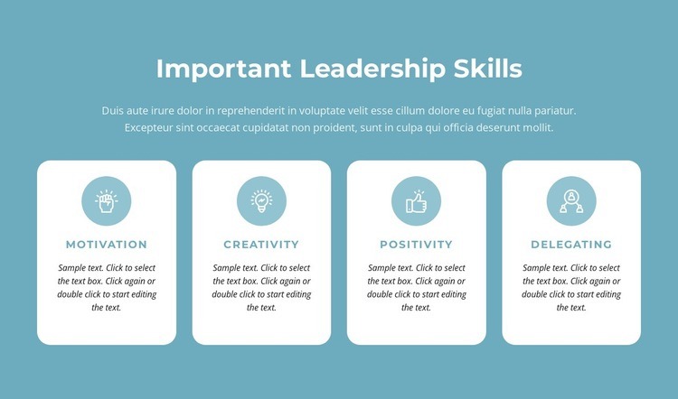 Important leadership skills Elementor Template Alternative