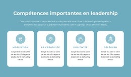 Compétences Importantes En Leadership - Modèle D'Une Page