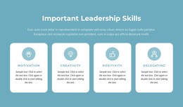 Important Leadership Skills Html5 Website Template