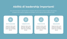 Importanti Doti Di Leadership - Pagina Di Destinazione