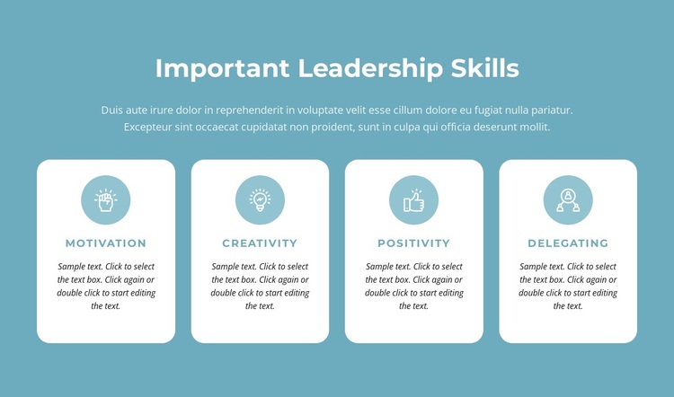 Important leadership skills Joomla Page Builder